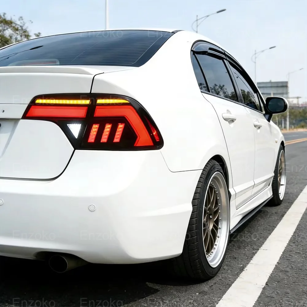 LED Tail Light For Honda Civic Sedan 2006-2012 Brake Rear Light Sequential Turn Signal