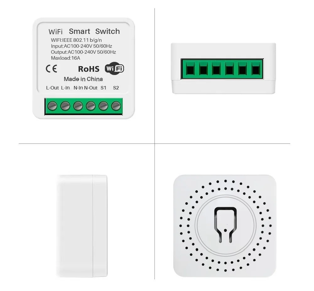 eWeLink 16A MINI Wifi Switch DIY 1-way Remote Control Timer Relay Automation For Smart Life Work With Alexa Google Home Alice