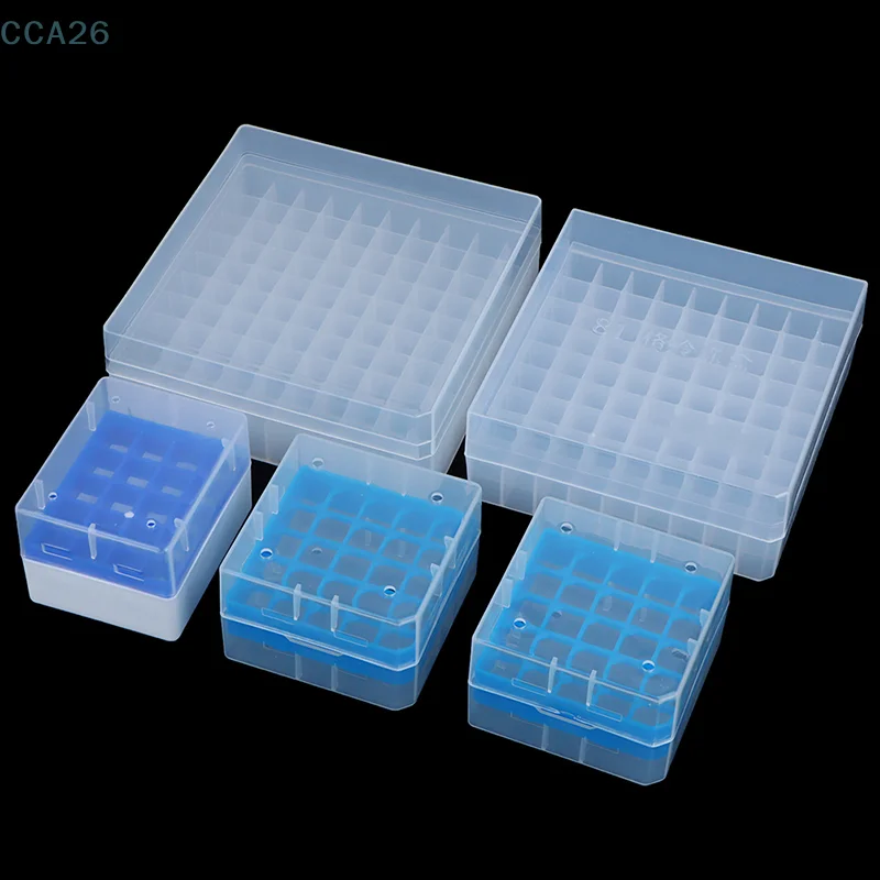 Plastic Test Tube Holder Centrifuge Tube Rack Box With Cover Centrifugal Tube Support Laboratory Supplies