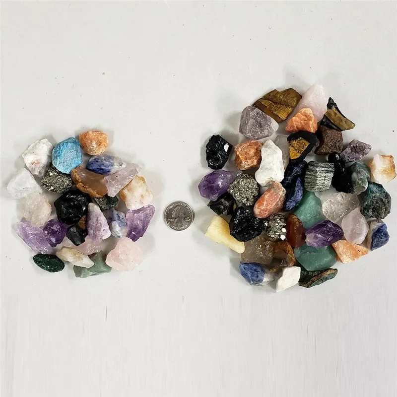 Natural Crystal Quartz Minerals Specimen Amethyst Rose Quartz Irregular Mixed Rough Rock Stone Reiki Healing Home Decoration view 4