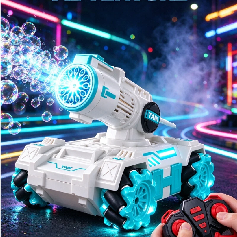Generic Rc Tank Car Water Bullet Shooting Stunt Rotation 4wd Offroad Climbing Remote Control Vehicle For Adult Game