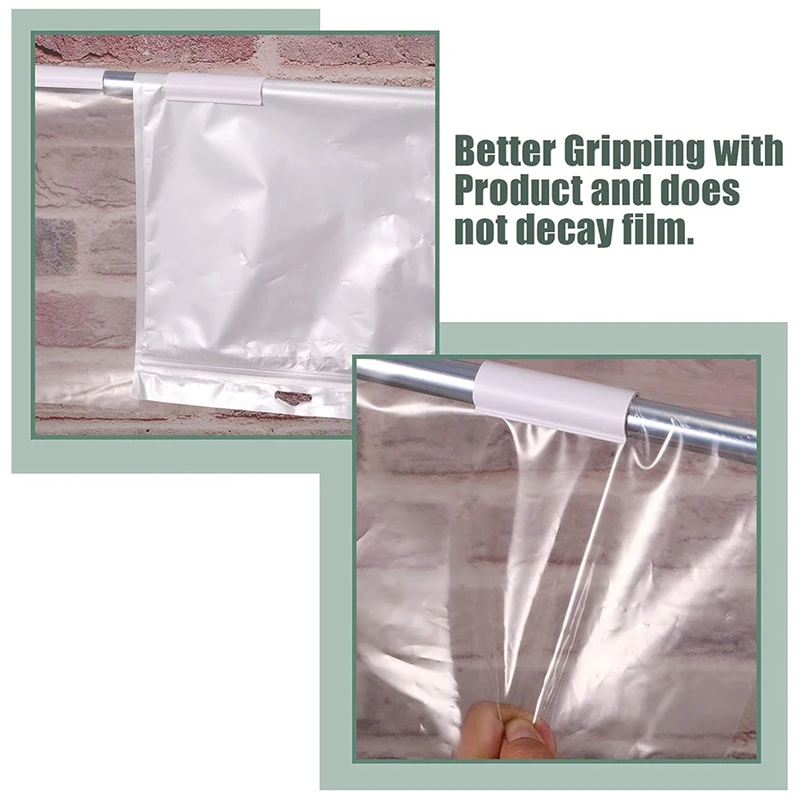 Abrazadera a presión de 32 piezas, PVC blanco para invernaderos de tubería de PVC, cubiertas de fila, Clips para cubierta de piscina, refugios, protección de aves (para tubería de PVC de 1/2 pulgadas)