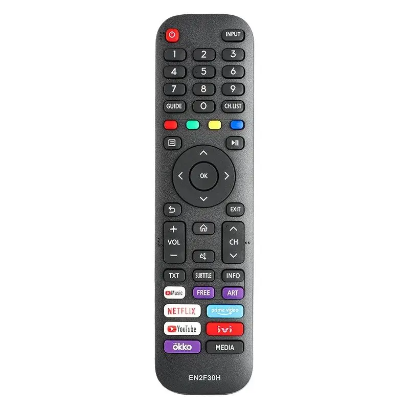 

EN2F30H For Hisense Remote Control Replacement With NETFLIX PrimeVideo YouTube Buttons, For Hisense Smart TV 43S4 50S5 58S5 70S5