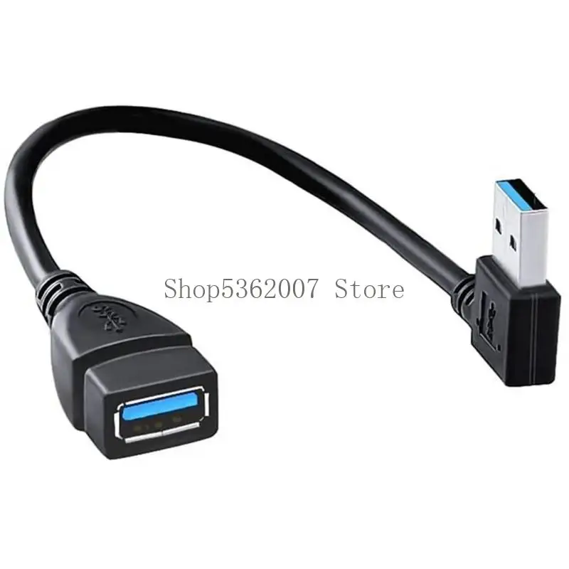 USB3.0 Cavo estensione da maschio femmina 90 gradi angolare cavo USB3 Cord Extender USB per trasferimento rapido dei dati e
