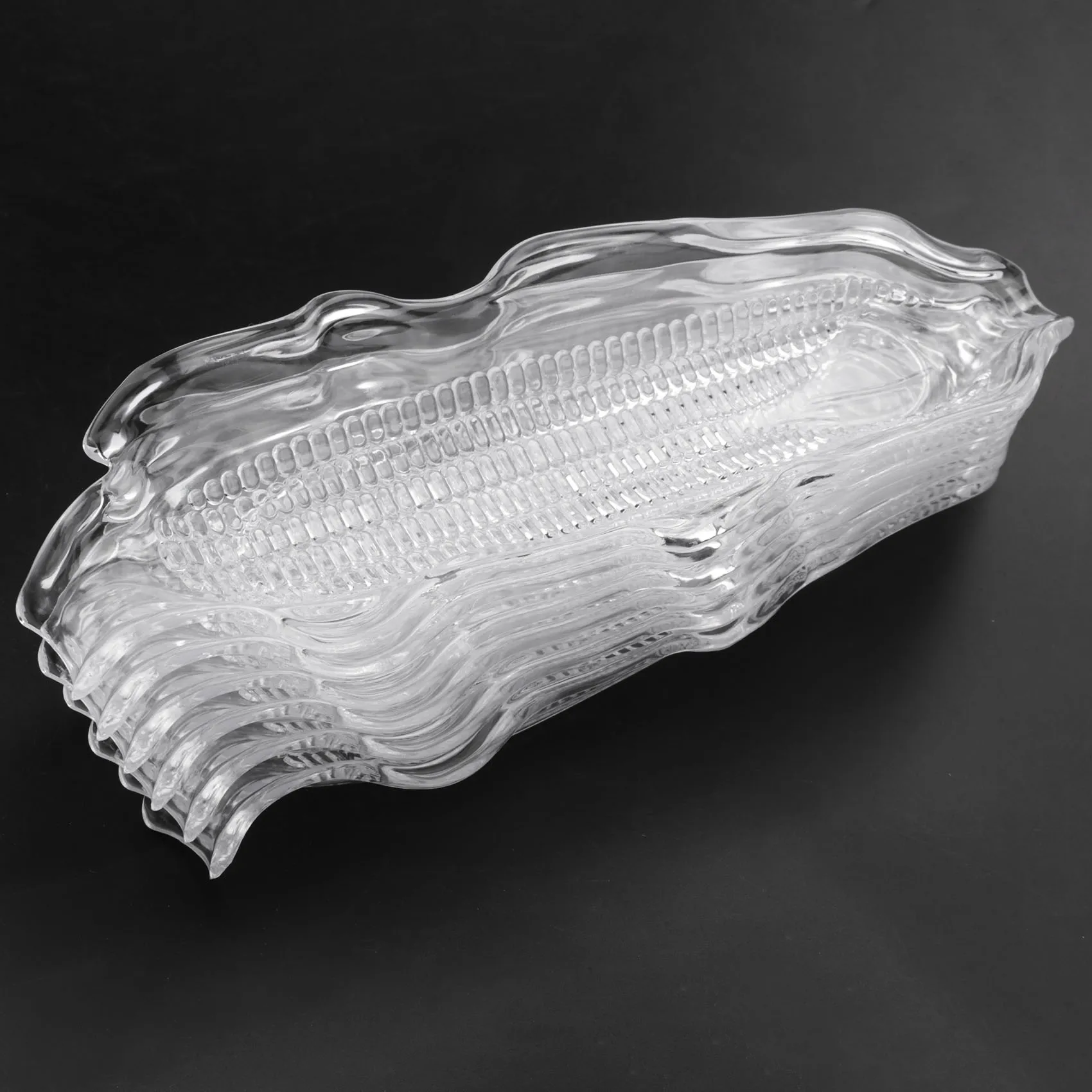 ถาดข้าวโพด 6 ชิ้น + ที่วางข้าวโพด 12 ชิ้น ถาดพลาสติกใสสำหรับเสิร์ฟข้าวโพด สำหรับเนยข้าวโพด