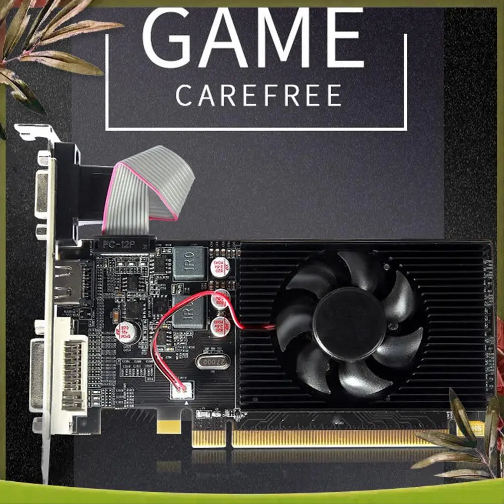 ABDW-HD7450 Graphics Card 64Bit 2GB GDDR3 PCI-E 2.0 X16 -Compatible VGA DVI-I Video Card For AMD Radeon HD 7450 2G 64 Bit