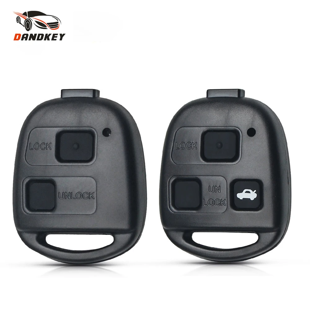 

Dandkey 2/3Buttons Remote Key Shell For Lexus RX300 ES300 LS400 GX460 For Toyota Corolla Camry RAV4 Smart Car Key Case Fob Cover