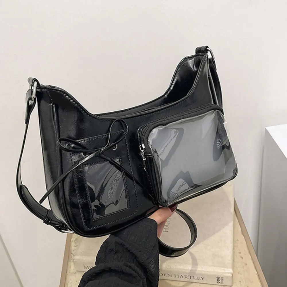 

Portable Japanese Style Transparent Itabag Pvc Harajuku JK Shoulder Bag Y2k Badge Display Lolita Handbag Shopping
