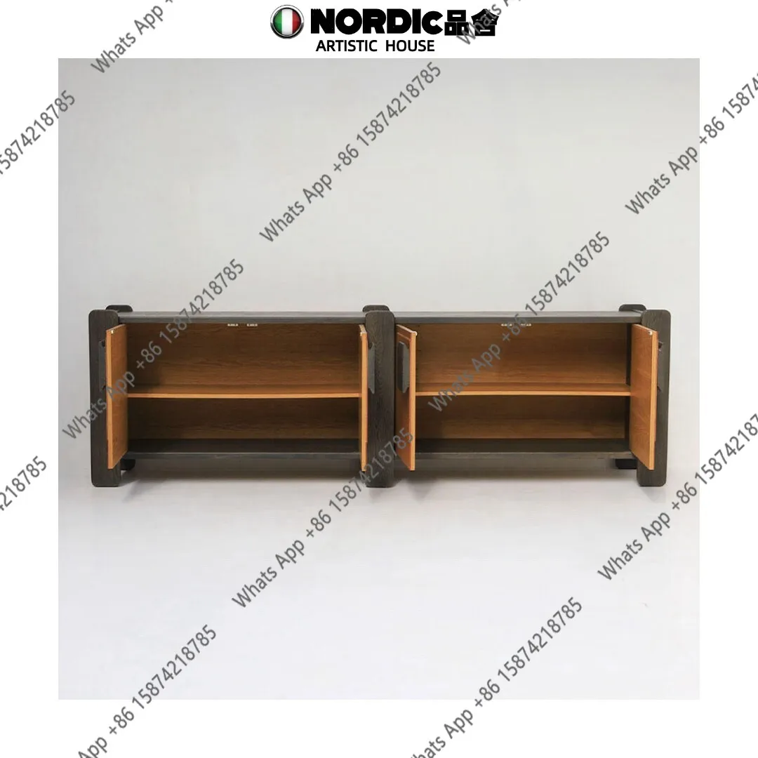 

B Cabinet Household Entrance Locker American Country Medieval Style Designer Solid Wood Dining Side Cabinet Wind