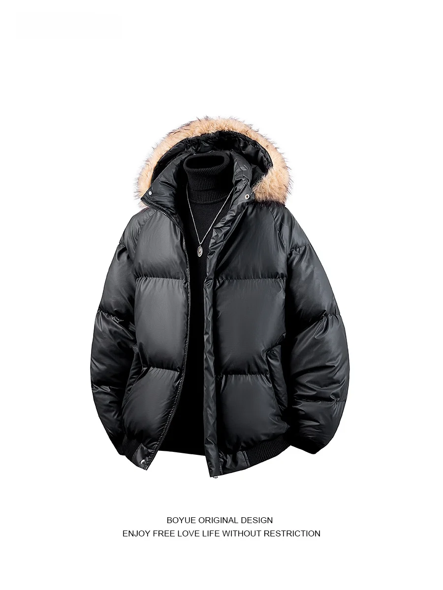 

Американская съемная шапка Boyue, мужская теплая хлопковая одежда с капюшоном, модная брендовая молодежная повседневная одежда