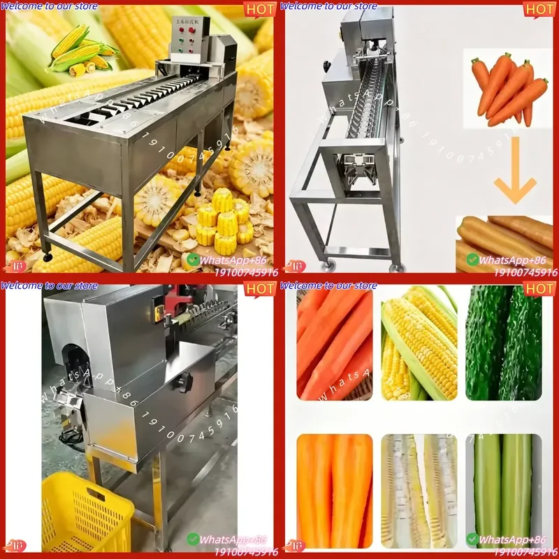 CE Certificate Multifunctional Vegetable Radish Corn Taro Melon and Fruit Cutting Machine Half Machine Food Processor