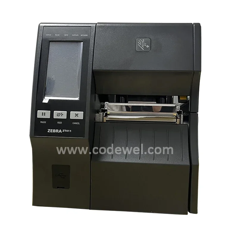 NEW ZT411 Industrial Printer Thermal Transfer Barcode Label Printer 203/300Dpi for Zebra