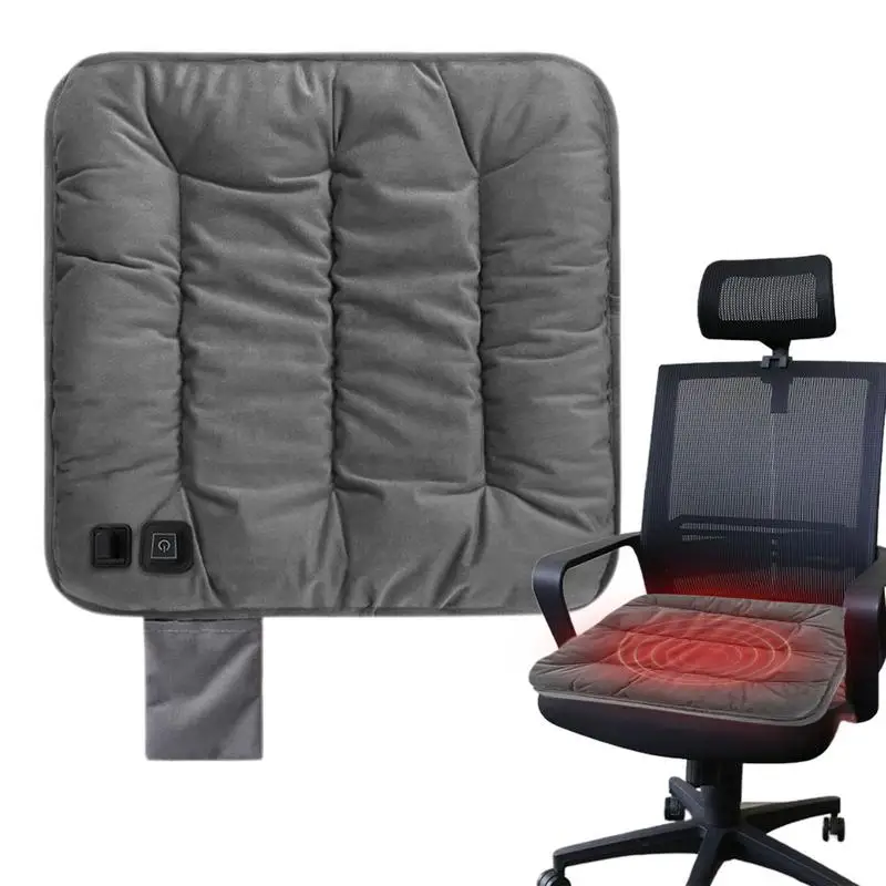 USB Electric Heating Pad Car Seat Heating Cushion Winter Warm Heated Seat Warmer 3 Gear Adjustable Home Office Warm Chair Mat