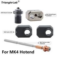 trianglelab PRUSA MK4 Plated Copper Heatblock Socks Titanium alloy heatbreak NCB V6 Nozzle Adaptor  heatbreak hotend KIT