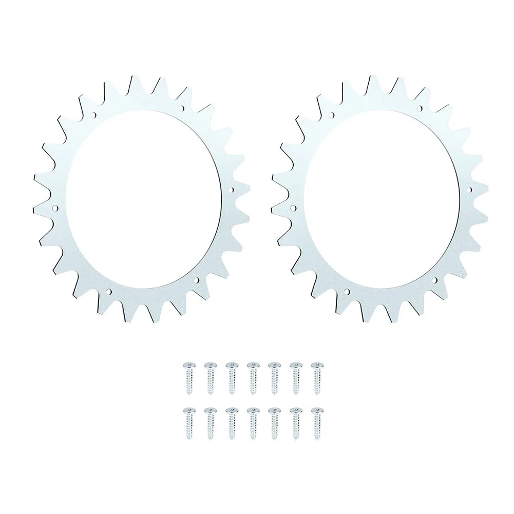 Heavy-Duty Stainless Steel Traction Plates For Worx For Landroid Mowers - 2-Pack Anti-Slip Robotic Lawnmower Traction Spikes
