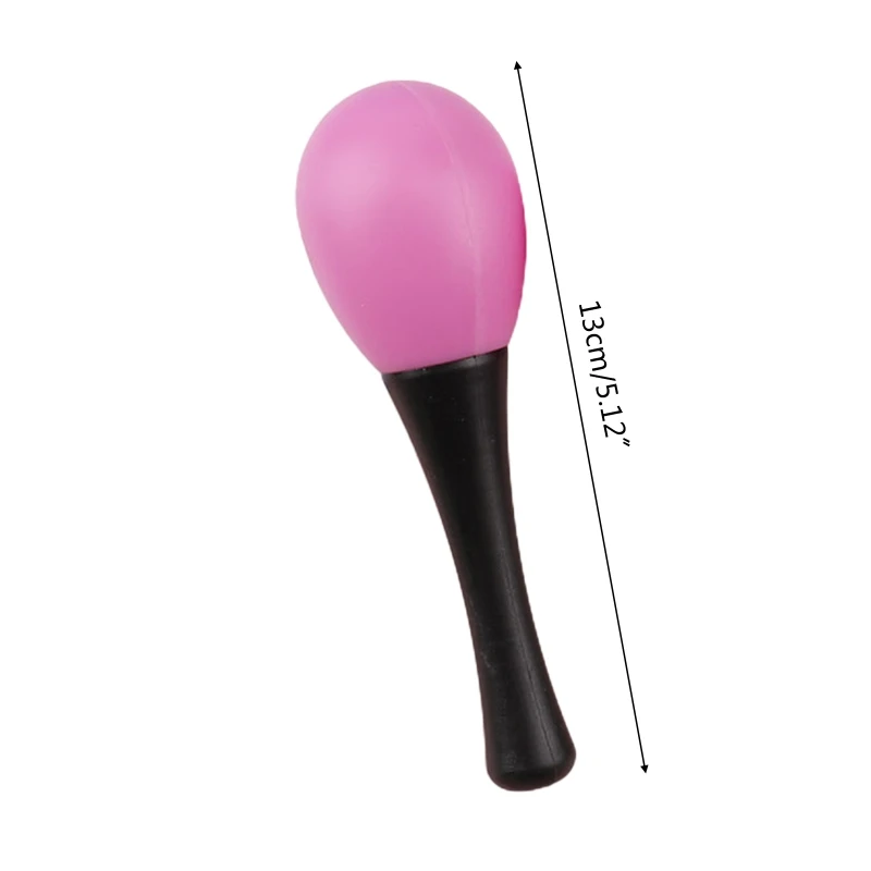 Sonajero de Maraca para bebé de 13cm, instrumento musical, juguetes educativos para niños, martillo vibrador de plástico, campana de mano para 0-24 meses, regalos para niños