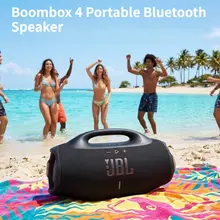 Boomsbox4 휴대용 블루투스 스피커 무선 서브우퍼 IP68 방수 딥 베이스 야외 파티 음악 플레이어 매우 긴 재생 시간