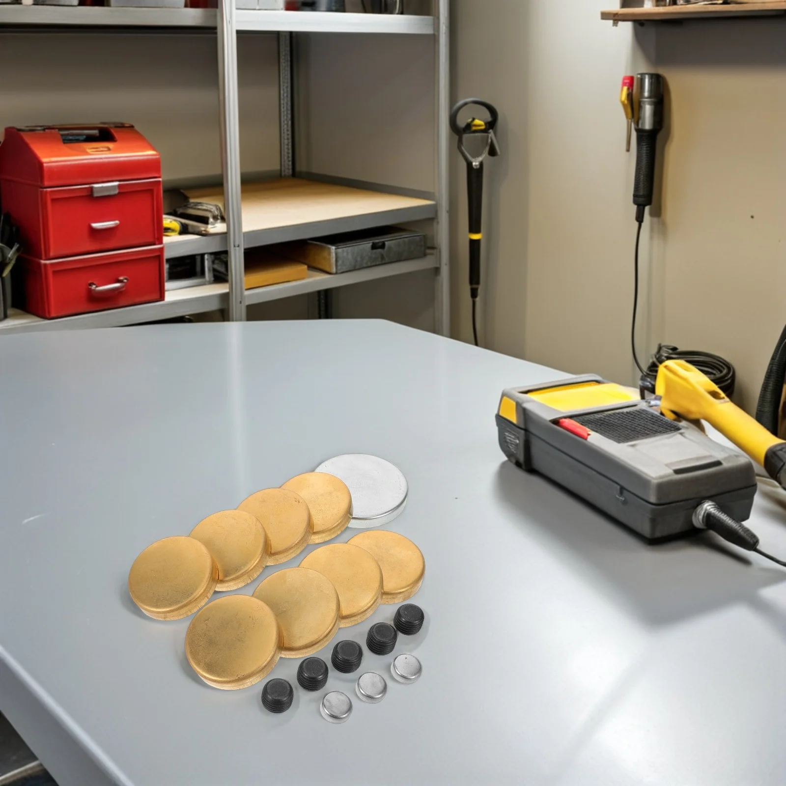 

Brass Engine Freeze Plugs Durable Expansion Plug Replacement Automotive Frost Block Kit High Temp Resistant Sealing for Cars