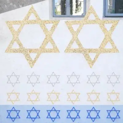 50 قطعة ديكور طاولة حفلات هانوكا مادة مستقرة على المدى الطويل استخدام متعة فريدة من نوعها عطلة زخرفة هانوكا الطرف الديكور