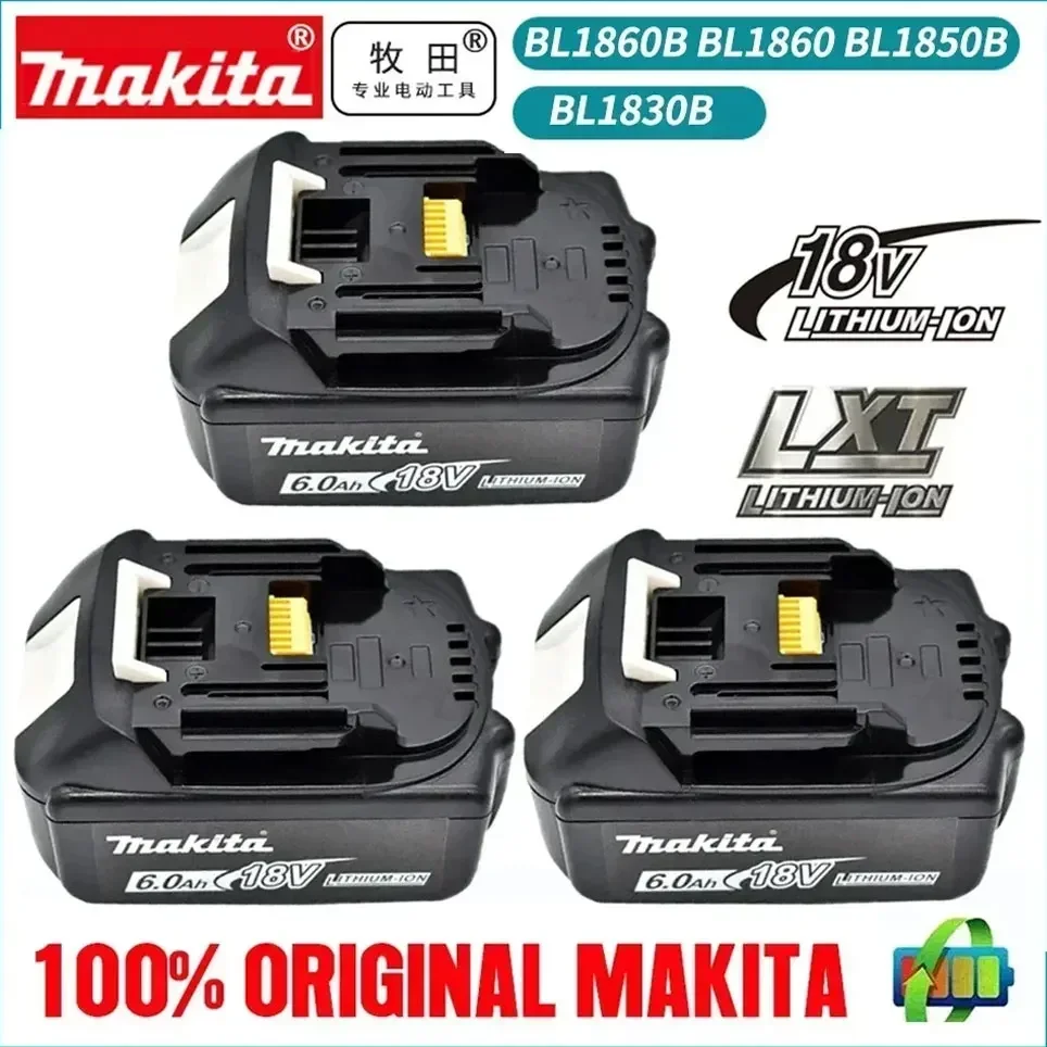 

Original Makita 6Ah/5Ah for Makita 18V Battery Power Tool BL1830B BL1850B BL1850 BL1840 BL1860 BL1815 Replacement Battery