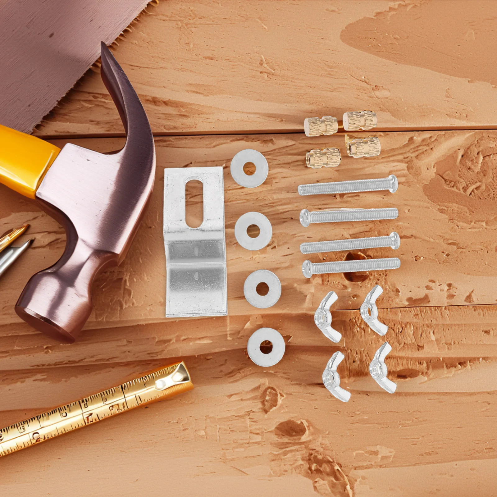 

1Set Undermount Sink Support Brackets Durable Iron Easy Installation Versatile Use Complete Hardware Kit Bracket Under The Sink