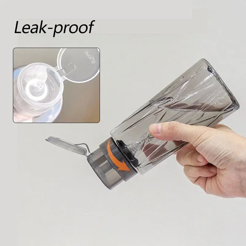 Afsluitbare lege hervulbare persfles manicure nagelreiniger make-up verwijderaar container fles pompdispenser hervulbare flessen