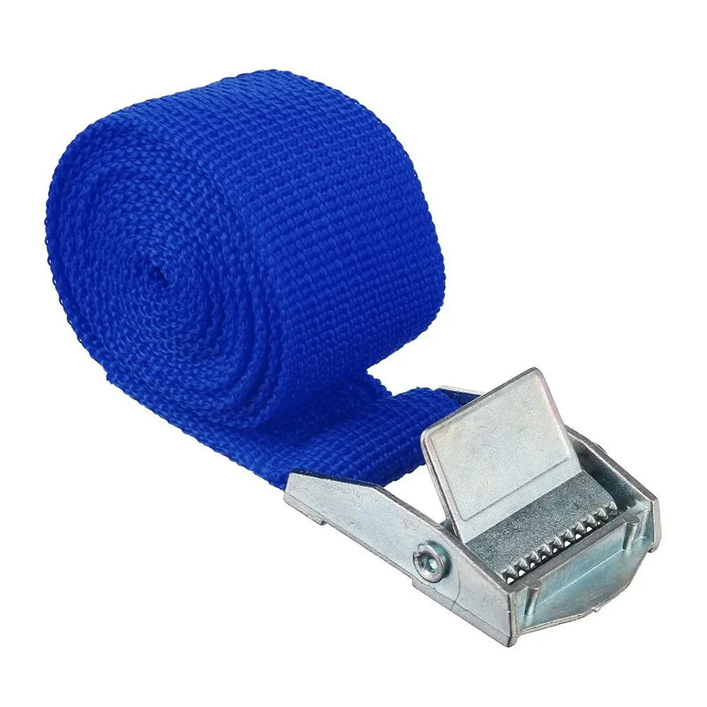 1M Lashing Strap W/ Buckle Nylon Quick Release Fr Cargo Tie Down Luggage Bag Heavy Load Bundling Tightening Fixing Straps