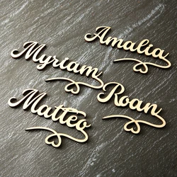 Personalized glass decor Custom wine charm Wedding wine charms Gold wine charms Wine glass charms Wedding charm Laser cut name
