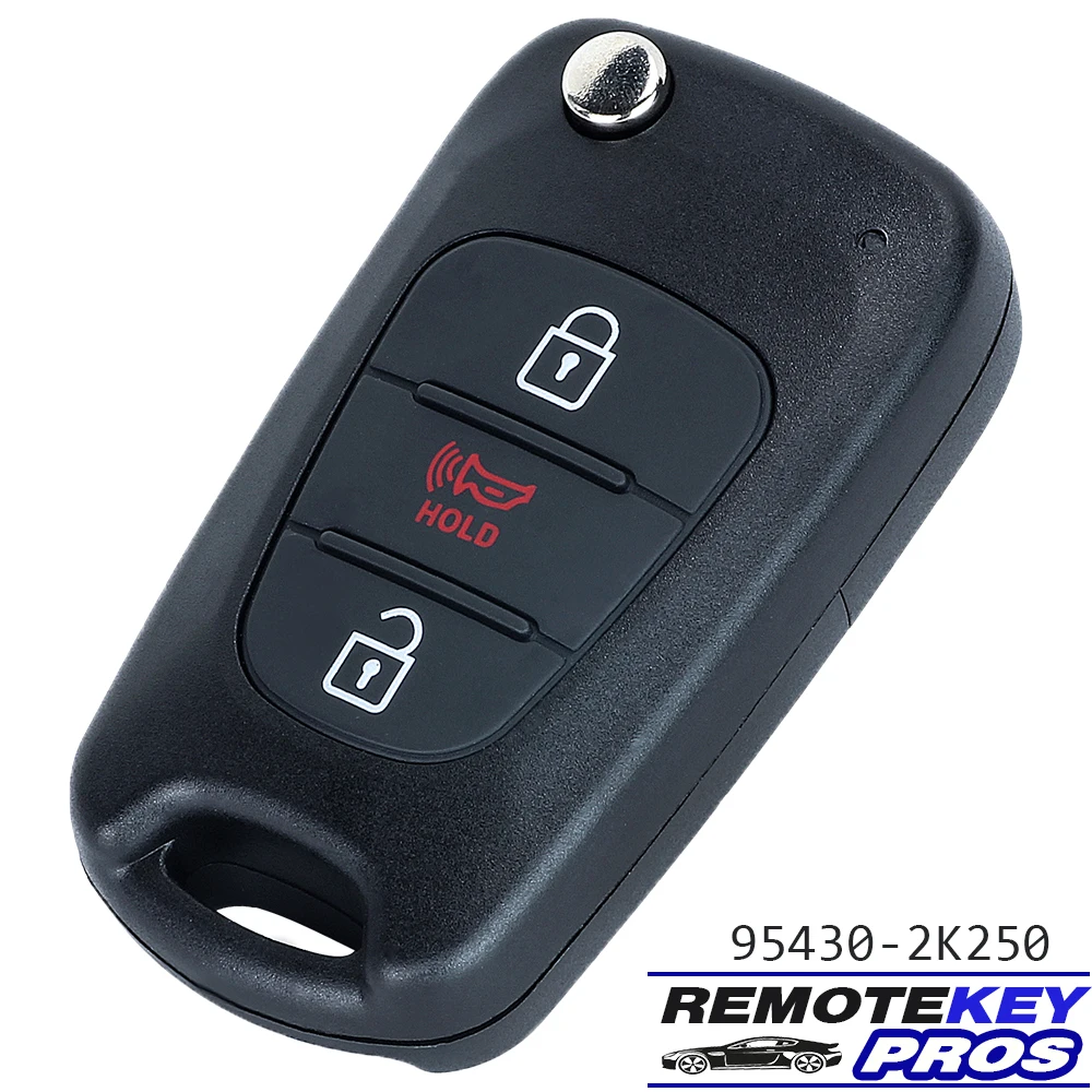 DIYKEY 95430-2K250 FCCID: NYOSEKSAM11ATx for Kia Soul 2010 2011 2012 2013 Remote Key 3 Button Fob 315MHz ID46