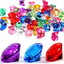 Joyas del tesoro pirata, gemas de diamantes acrílicos de 40/30/19MM, regalos para fiesta de cumpleaños, juguetes para niños, Kinder Spielzeuge