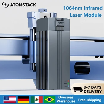 ATOMSTACK R30 V2 Modulo laser a infrarossi 1064nm Testa laser ad alta precisione per macchina per incisore laser al 90% incisione tutto in metallo Plast