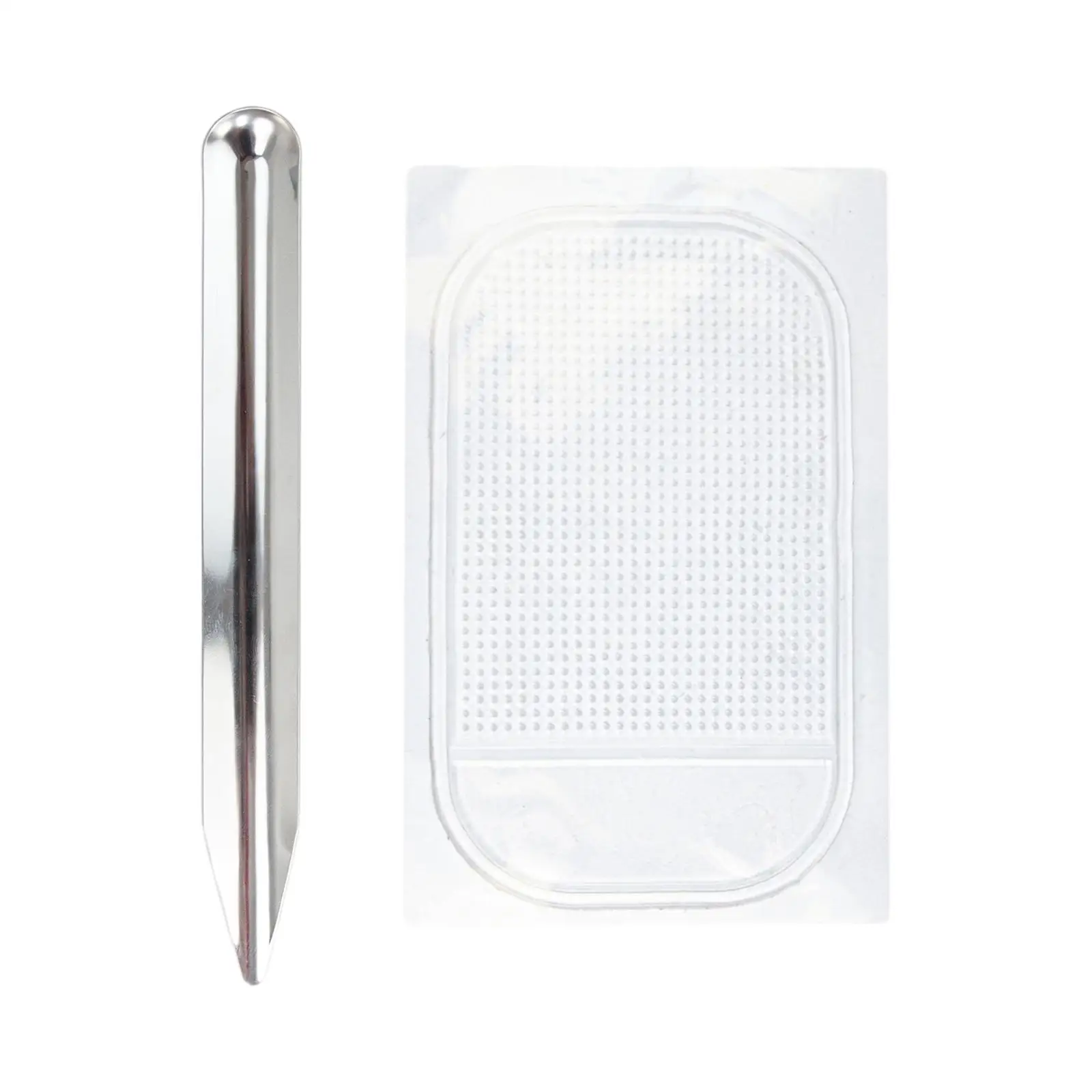 Jewelry Bead Shovel Spoon Stainless Steel Pick Up Tool with Mat for Beading Supplies Storage Home DIY