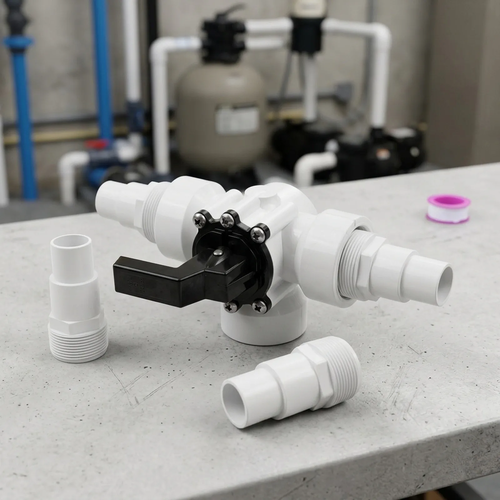 Internal Thread Valve 3-Way Solar Valve Easy Plumbing Connection Long-lasting Performance For Irrigation Systems