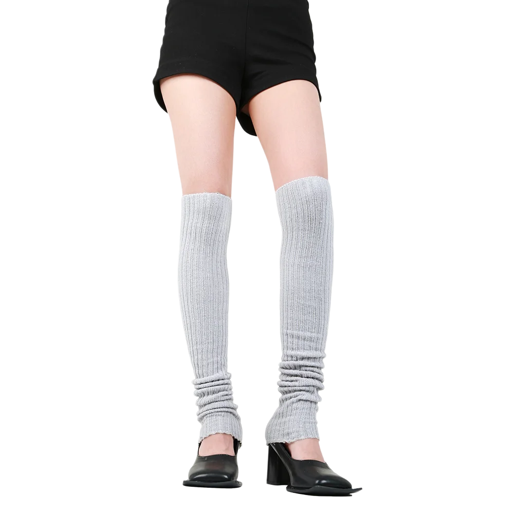 40/60/80cm lange Beinlinge für Frauen y2k Acryl 80er 90er Jahre Mädchen Rippens trick Sport Beinlinge Ballett warme Beine tanzen warme Socken – Detail 14