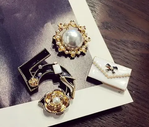 Pearl Flower 3pcs Brooch Set