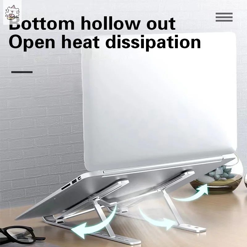 8 Gear Foldable Portable Laptop Stand Holder Adjustable Riser Cooling Bracket Laptop Cooler Accessories