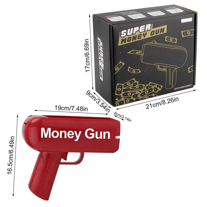 Money Shooter Toy Funny Outdoor Banknote Toys Cash Shooter Money Dispenser For Birthday Wedding Christmas Party Supplies