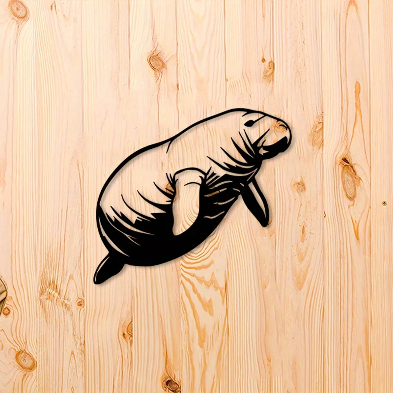 1Metal wall art piece，Depicting a dolphin