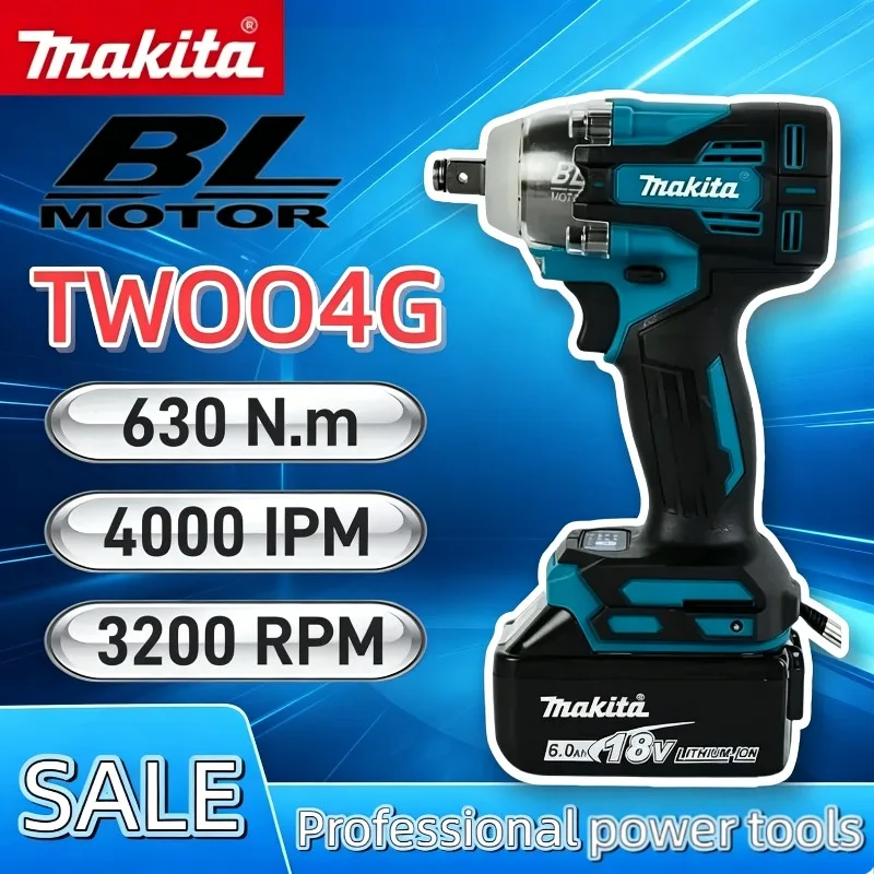 

Makita TW004G Brushless Cordless Driver – 630N.m Electric Screwdriver, Rechargeable Drill Machine For Makita 18V Battery