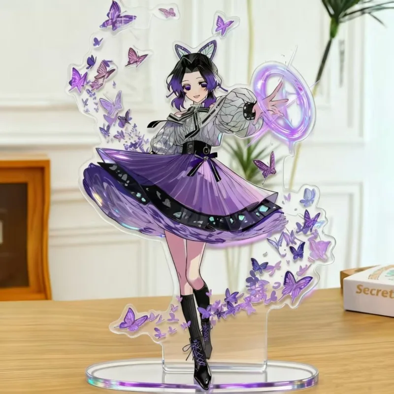 Kochou Shinobu Acrylic Stand Figure Demon Slayer: Kimetsu No Yaiba Anime Peripheral Exquisite Children's Room Desktop Ornament view 2