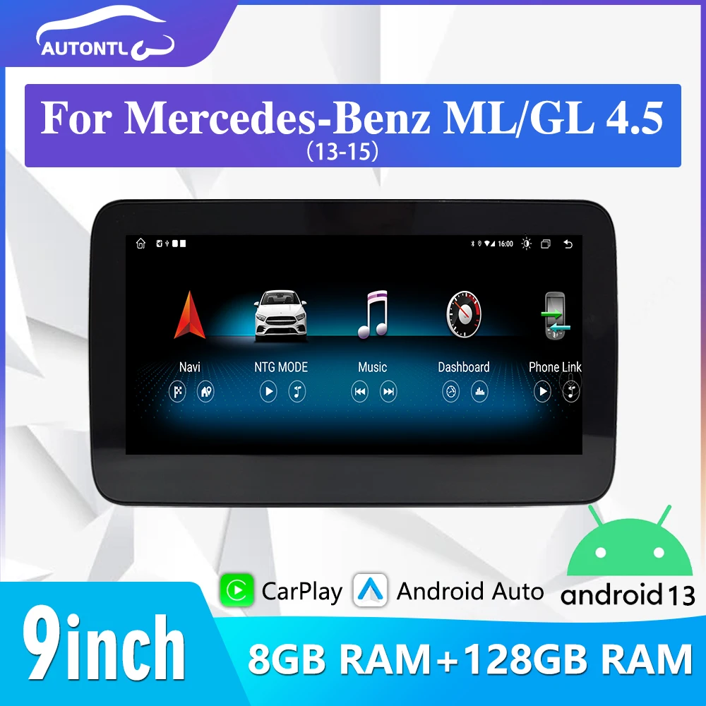 New 9 Inch Multimedia Android Car Radio For Mercedes Benz GL ML Class 2013 2015 Automotive Headunit Monitor Carplay Navigation