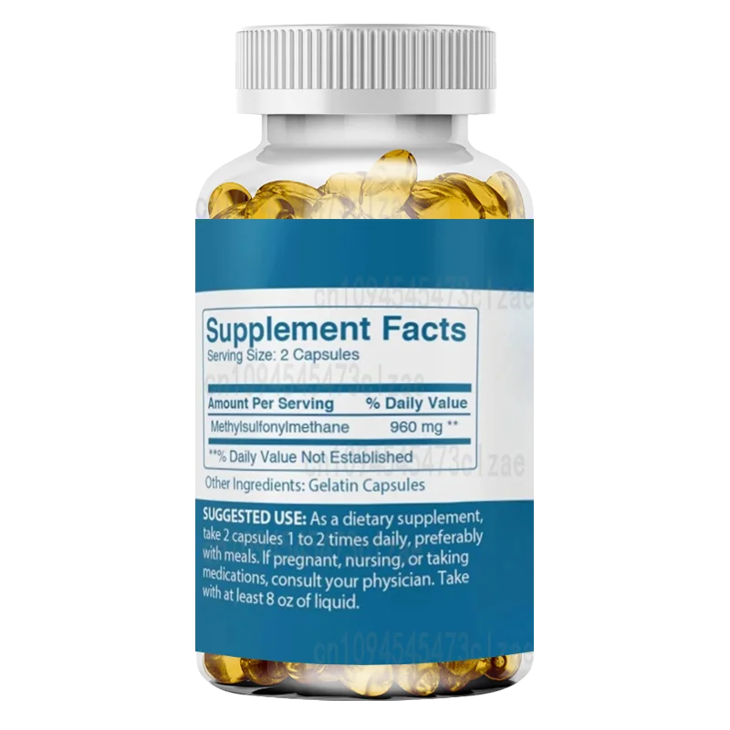 المكونات الأصلية النقية MSM (100 كبسولة) نقي دائمًا، بدون إضافات أو حشو، كبريت طبيعي #2
