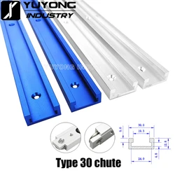 300-1220CM Woodworking 30 Type T-tracks Aluminium alloy Miter Track For Table Saw Miter Gauge Rod workbench DIY Tool