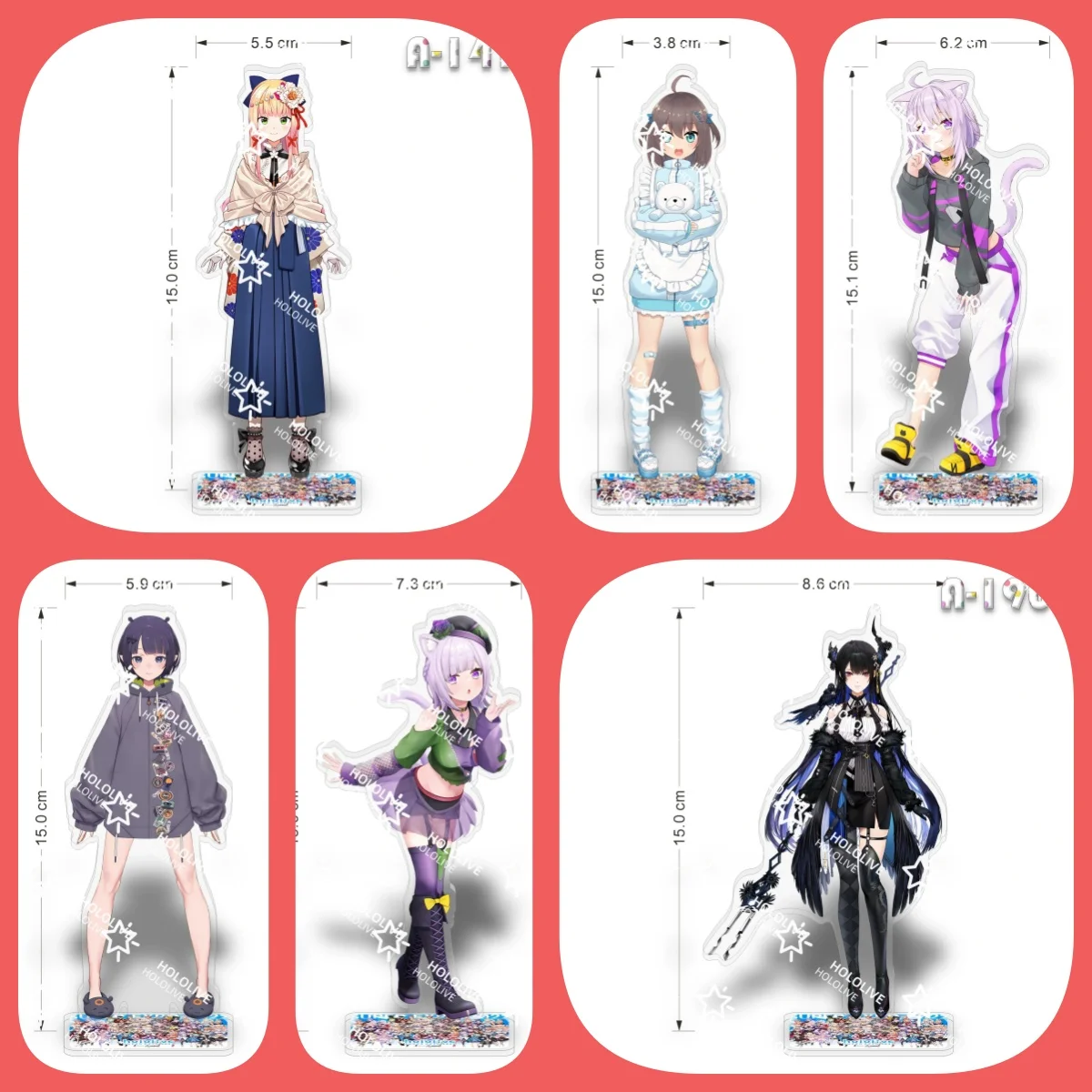 

Production Cute Anime Hololive Acrylic standing Hoshimati Suisei stand Pendant For Accessories Bag Fans Friends Gift Jewelry
