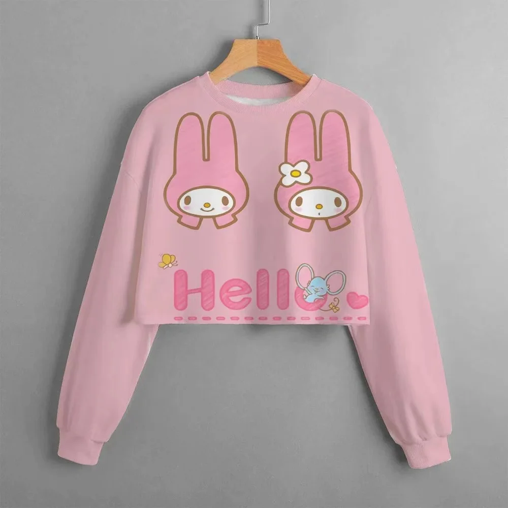 

HelloKitty Hello Kitty Joint 2024 Spring and Autumn New Children's Fashion Casual Comfortable Sweater Baby Cute Outing Tops