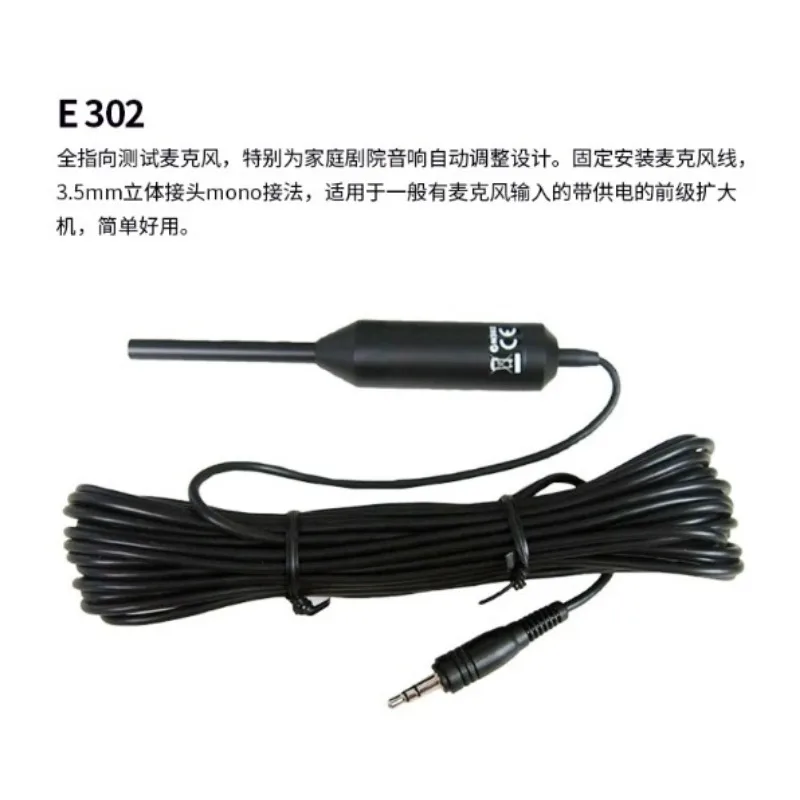 E302 Mini Acoustics Acoustic Field Pickup Test Measurement Condenser Microphone Microphone
