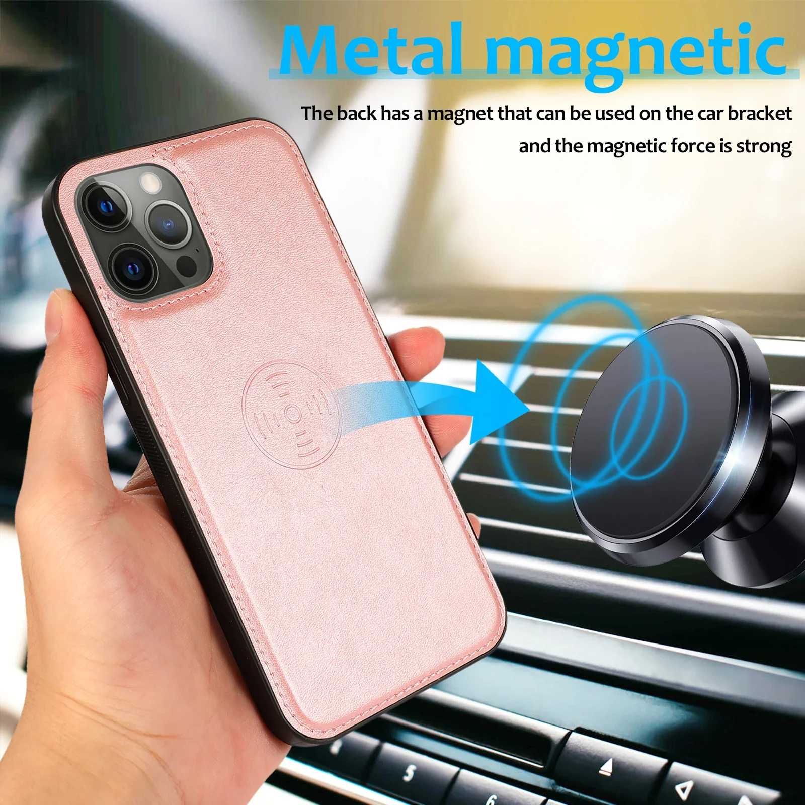 2 in 1 Magnetic Flip Leather Wallet Case for iPhone 16 Pro Max 14 15 Plus 13 12 11 XR XS X SE 2022 Card Slot Detachable Cover