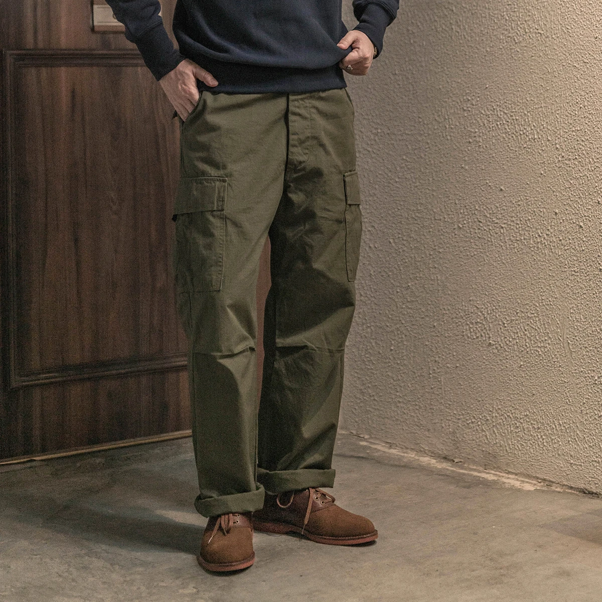 

Повседневные рабочие брюки Non Sto с высокой талией, прямые, длинные, из износостойкой ткани, для молодежи, осенний сезон, быстросохнущие