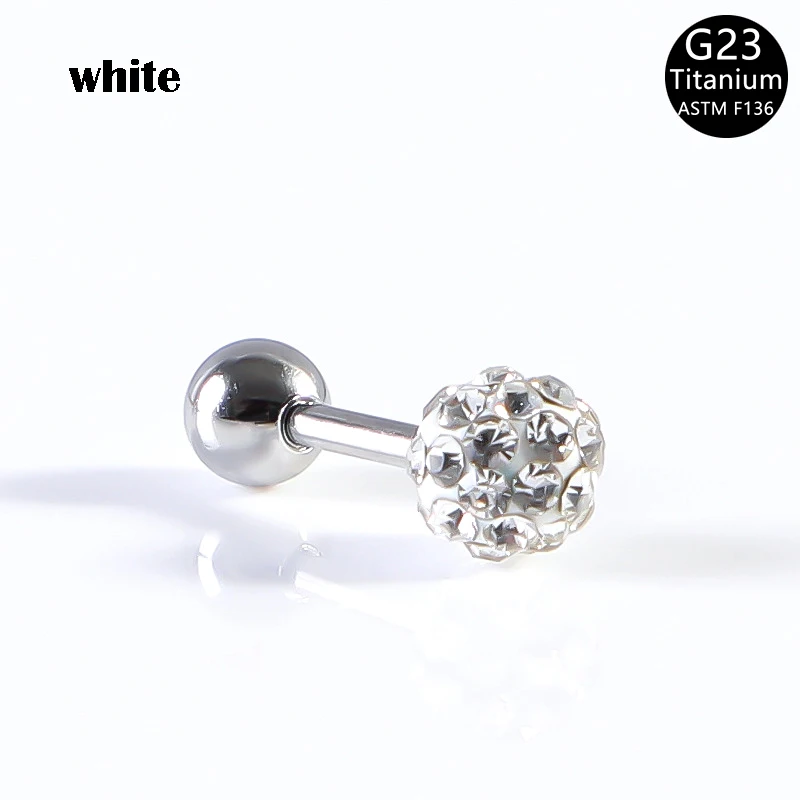 Titanium alloy earrings, soft ceramic ball lip ring, human puncture accessory