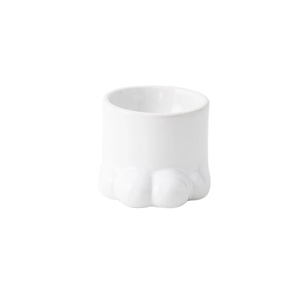 

Creative Claw Shape Ceramic Cat Bowl Large Capacity Neck Guard Water Bowl Non-Slip Slanted Mouth Pet Food Bowl For Dogs and Cats